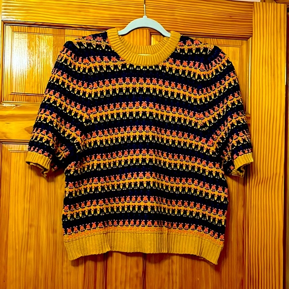 Universal Thread Sweaters - Universal Thread XXL Short Sleeve Stripe Sweater